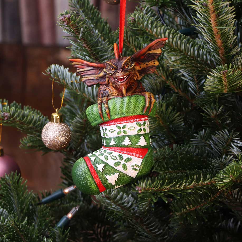 Gremlins Mohawk in Stocking Hanging Ornament - Shop Decorations At Gift Moments - 1