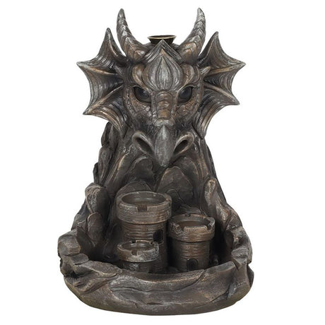 Grey Dragon Backflow Incense Burner: 2 - Incense Holders By Gift Moments
