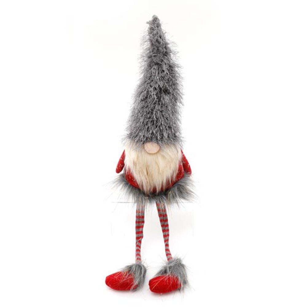 Grey and Red Christmas Gonk with Dangly Legs 67cm: 1 - By Gift Moments