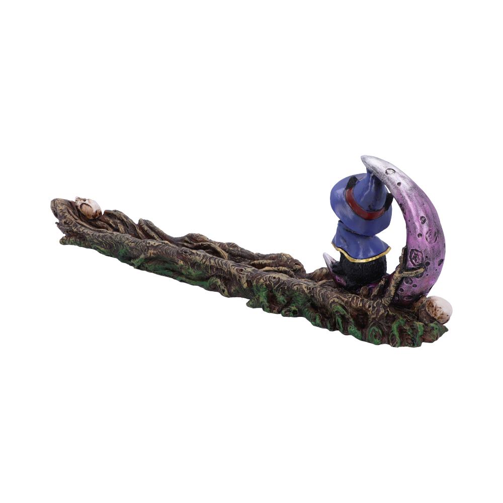 Grimalkin Witches Familiar Black Cat and Crescent Moon Incense Burner: 5 - Incense Holders By Gift Moments