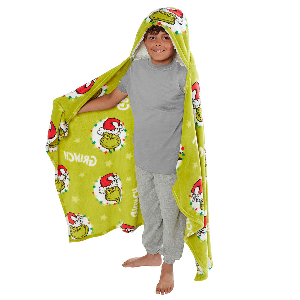 The Grinch Youths Hooded Blanket: 2 - Blankets By The Grinch