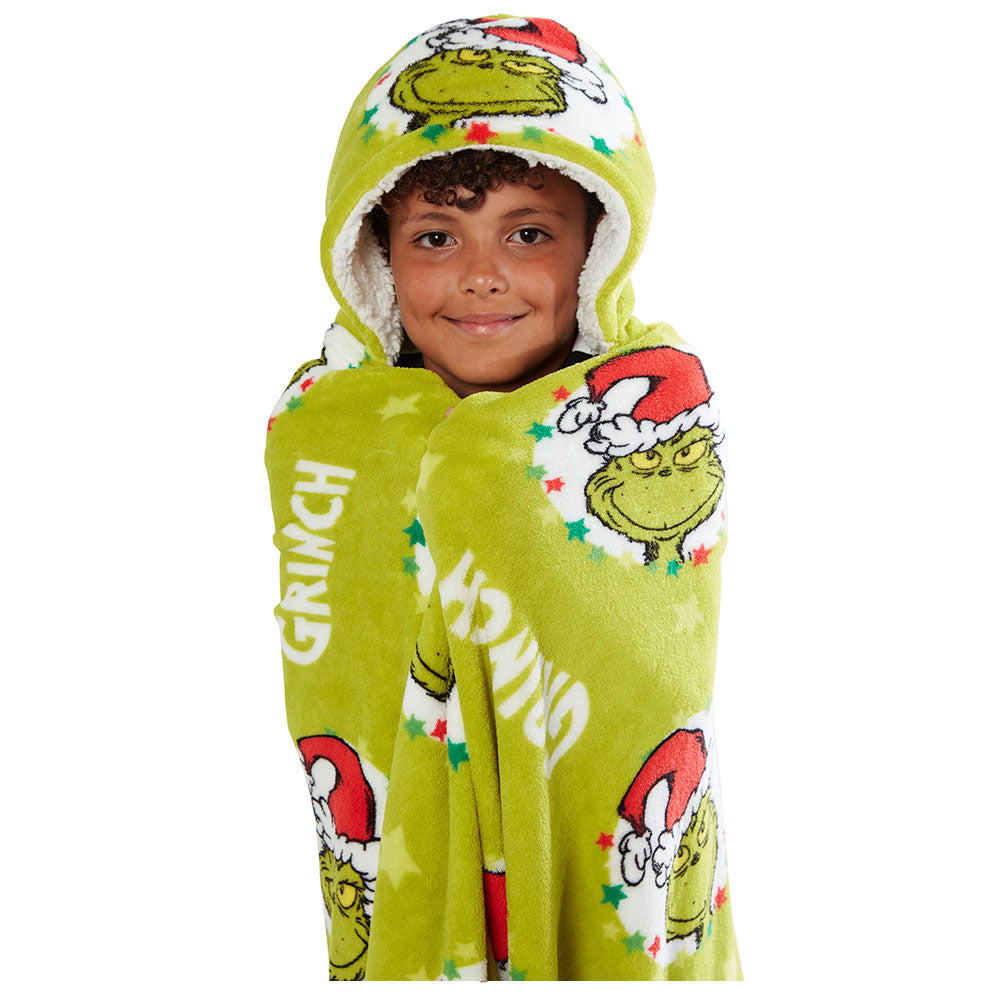 The Grinch Youths Hooded Blanket: 3 - Blankets By The Grinch