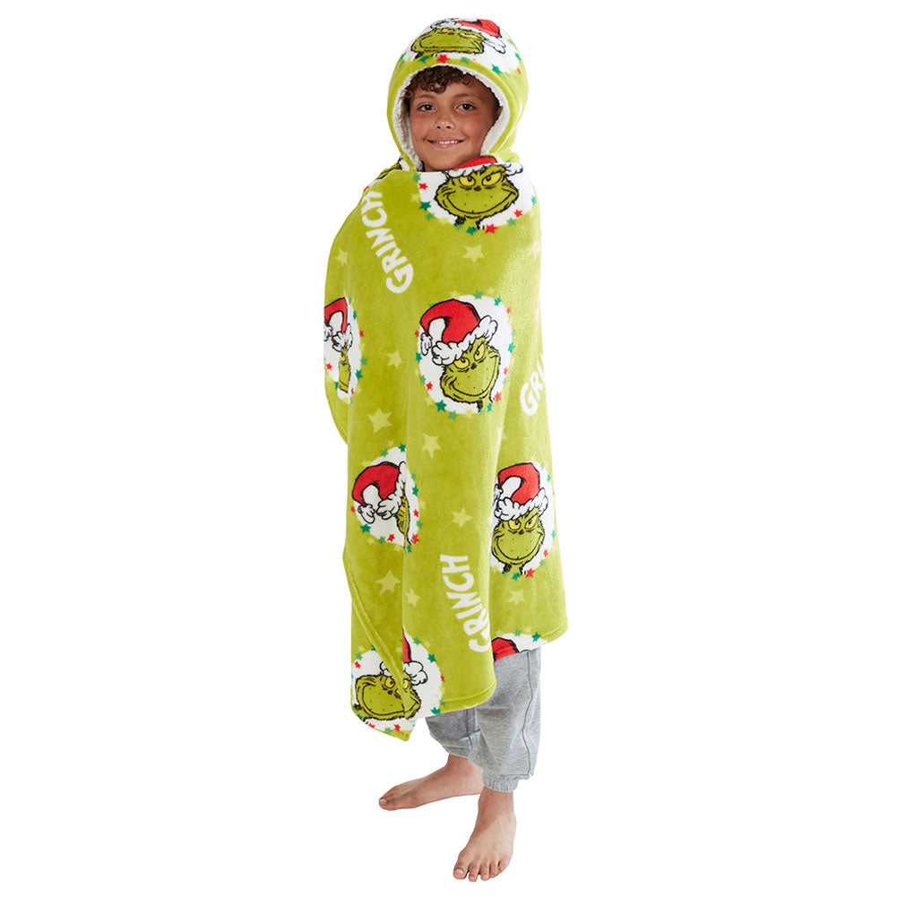 The Grinch Youths Hooded Blanket: 1 - Blankets By The Grinch