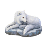 Guardian of the North Wolf Figurine by Lisa Parker Snowy Wolf Ornament: 2 - Figurines Medium (15-29cm) By Lisa Parker