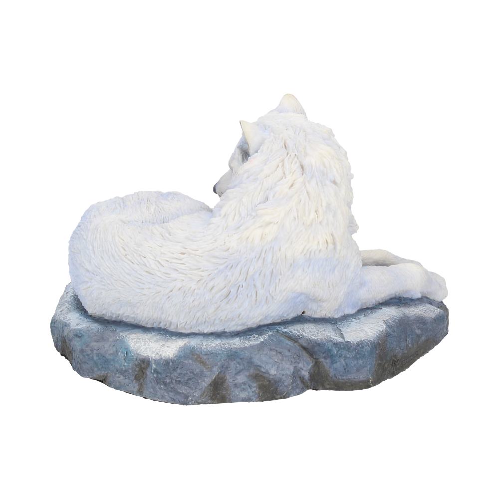 Guardian of the North Wolf Figurine by Lisa Parker Snowy Wolf Ornament: 5 - Figurines Medium (15-29cm) By Lisa Parker