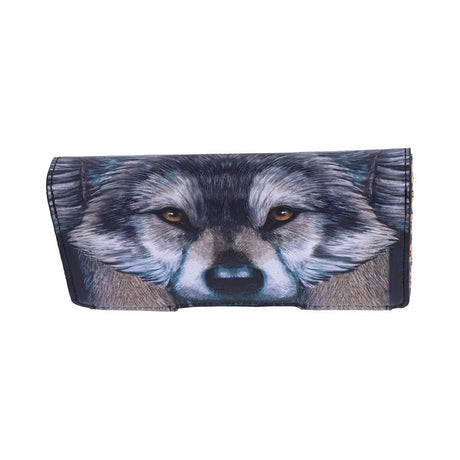Guardian Wolf Embossed Purse 18.5cm: 5 - Purses By Lisa Parker