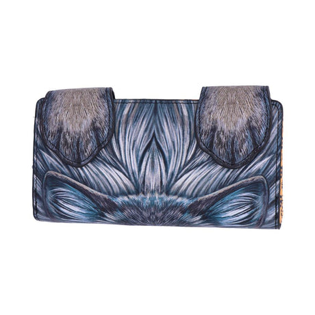 Guardian Wolf Embossed Purse 18.5cm: 4 - Purses By Lisa Parker