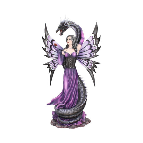 Guardians Embrace Large Dark Fairy Dragon Ornament: 2 Figurines Extra Large (Over 50cm) By Gift Moments