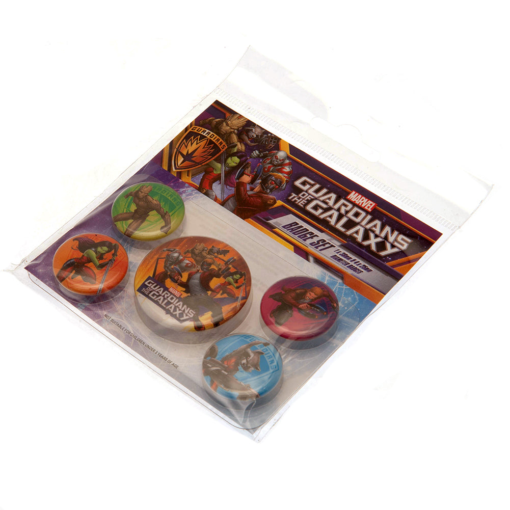 Guardians Of The Galaxy Button Badge Set: 3 - Badges By Guardians Of The Galaxy