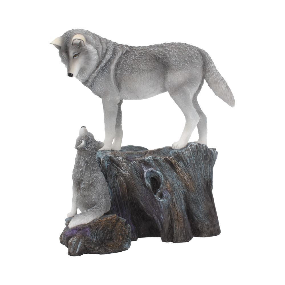 Guidance Ornament Wolf and Pup Figurine by Lisa Parker: 3 - Figurines Medium (15-29cm) By Lisa Parker