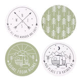 Happy Camper Coaster Set: 2 - Coasters By Gift Moments