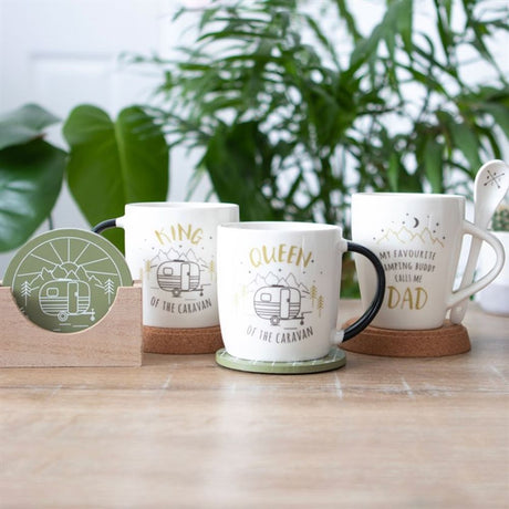 Happy Camper Coaster Set: 4 - Coasters By Gift Moments