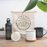 Happy Camper Hip Flask with Keyring: 4 - Hip Flasks By Gift Moments