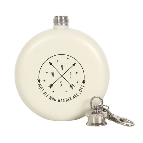 Happy Camper Hip Flask with Keyring: 3 - Hip Flasks By Gift Moments