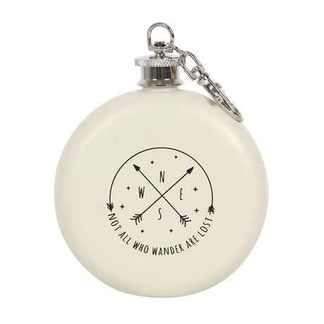 Happy Camper Hip Flask with Keyring: 1 - Hip Flasks By Gift Moments