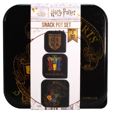 Harry Potter 3 in 1 Snack Pots: 3 Lunch Boxes & Bags By Harry Potter