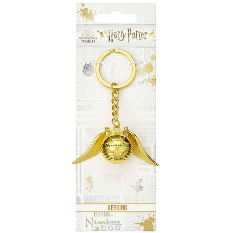 Harry Potter 3D Metal Keyring Golden Snitch: 2 Keyrings By Harry Potter