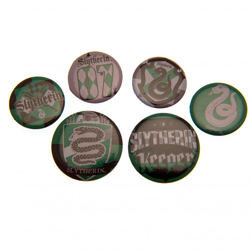 Harry Potter Button Badge Set Slytherin: 1 - Badges By Harry Potter