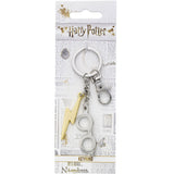 Harry Potter Charm Keyring Lightning Bolt & Glasses: 2 - Keyrings By Harry Potter