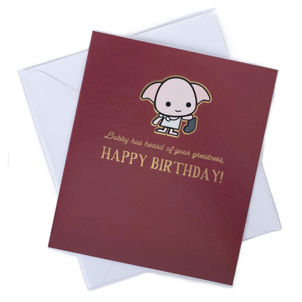 Harry Potter Dobby Birthday Card: 1 - Greeting Cards By Harry Potter