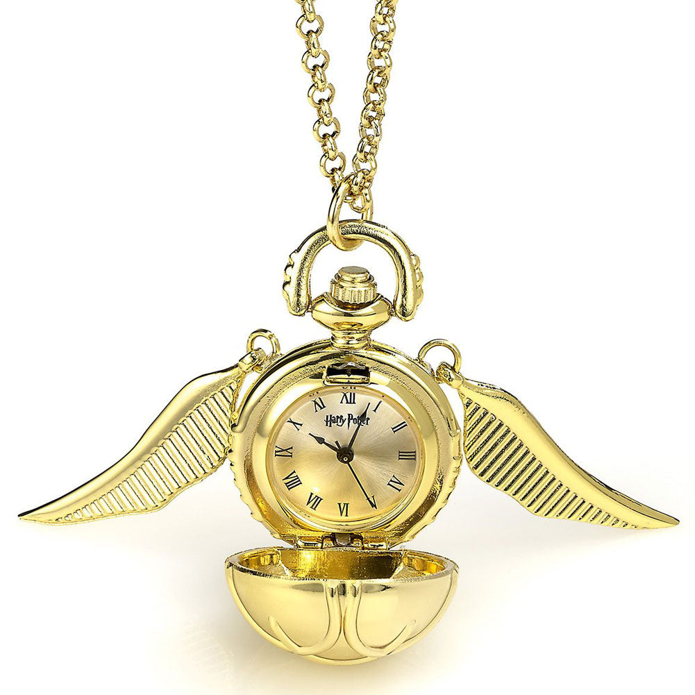 Harry Potter Gold Plated Golden Snitch Watch Necklace - Shop Watches At Gift Moments - 2