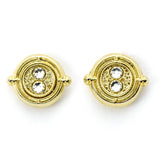 Harry Potter Gold Plated Time Turner Stud Earrings: 1 - Jewellery By Harry Potter