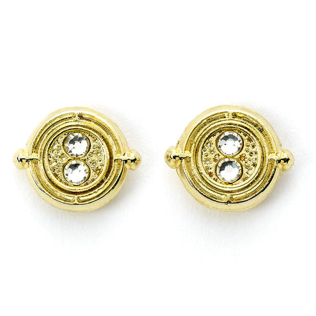 Harry Potter Gold Plated Time Turner Stud Earrings: 1 - Jewellery By Harry Potter