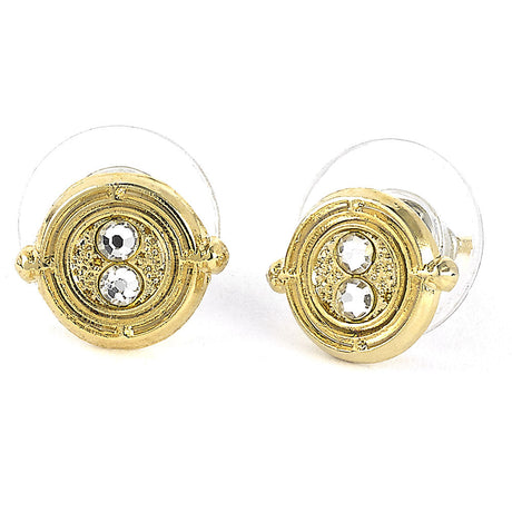 Harry Potter Gold Plated Time Turner Stud Earrings: 2 - Jewellery By Harry Potter