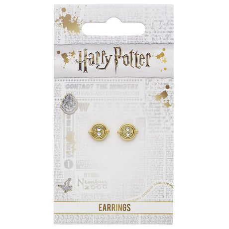 Harry Potter Gold Plated Time Turner Stud Earrings: 3 - Jewellery By Harry Potter