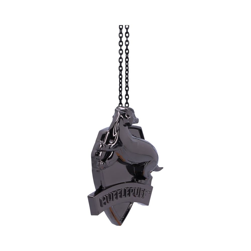 Harry Potter Hufflepuff Crest Silver Hanging Ornament: 5 - Decorations By Harry Potter