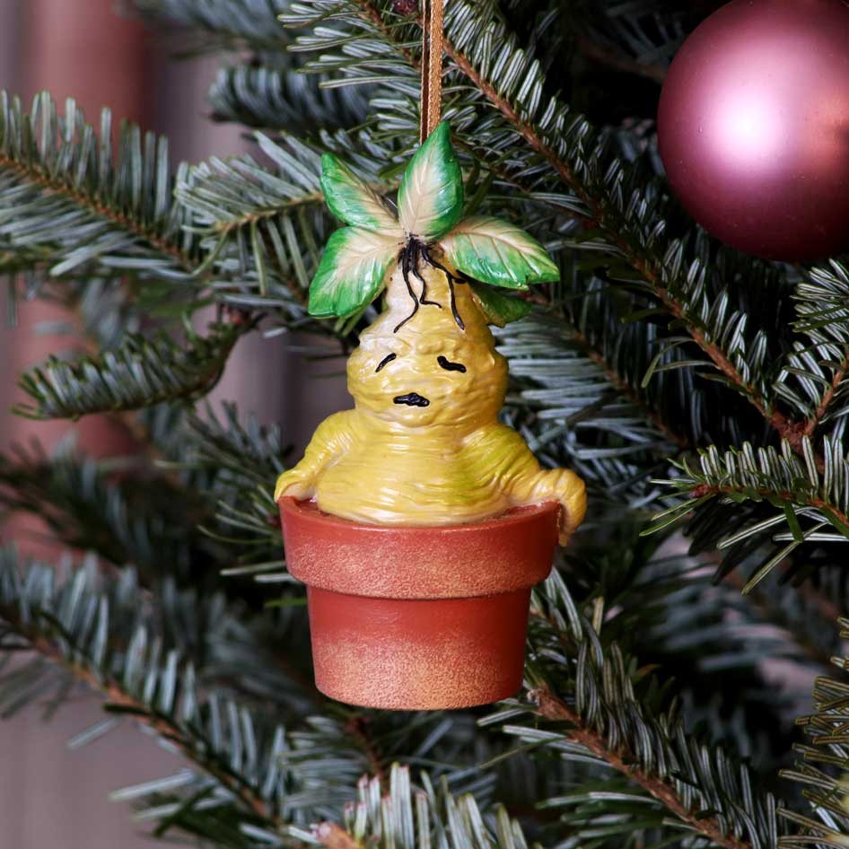 Harry Potter Mandrake Plant Hanging Festive Ornament: 1 - Hanging Decorations By Harry Potter