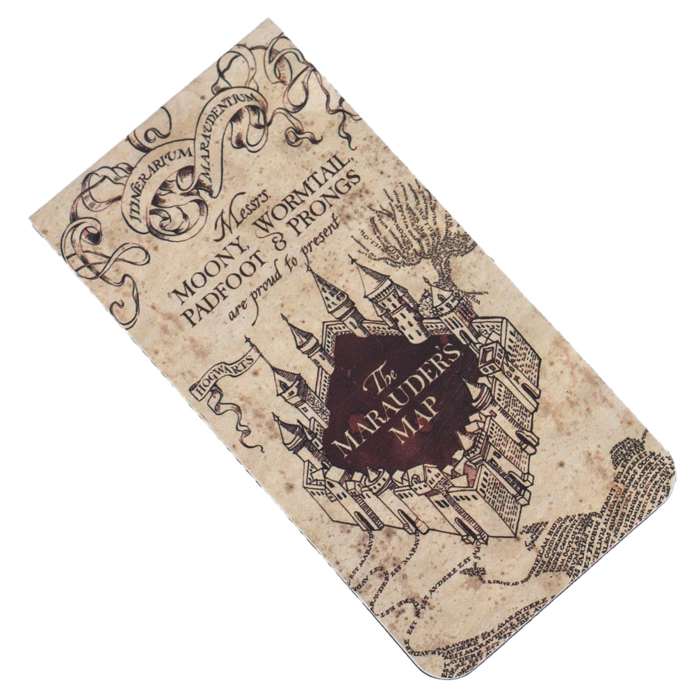 Harry Potter Marauders Map Magnetic Bookmark: 4 - Bookmarks By Harry Potter