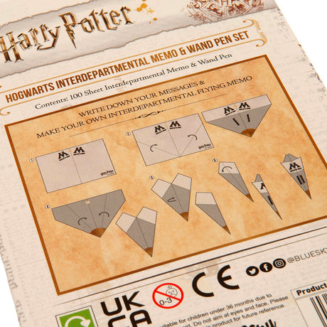Harry Potter Memo Pad & Pen Set - Shop Pencil Cases & Sets At Gift Moments - 3