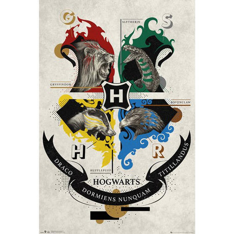 Harry Potter Poster Animal Crest 103: 1 - Posters By Harry Potter