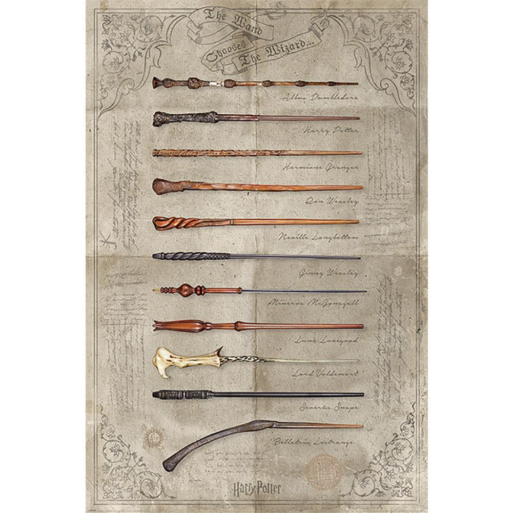 Harry Potter Poster Wands 161: 1 Posters By Harry Potter