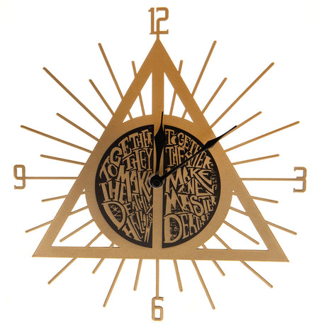 Harry Potter Premium Metal Wall Clock Deathly Hallows: 1 - Clocks By Harry Potter