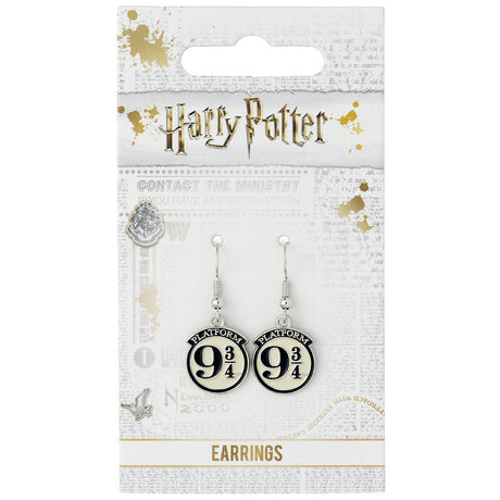 Harry Potter Silver Plated 9 & 3 Quarters Hook Earrings: 2 - Jewellery By Harry Potter