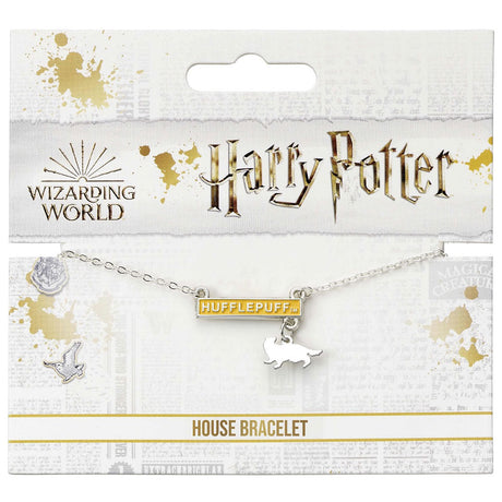 Harry Potter Silver Plated Bar Bracelet Hufflepuff: 2 - Jewellery By Harry Potter