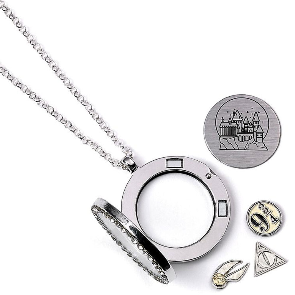 Harry Potter Silver Plated Charm Locket Necklace - Shop Jewellery At Gift Moments - 3