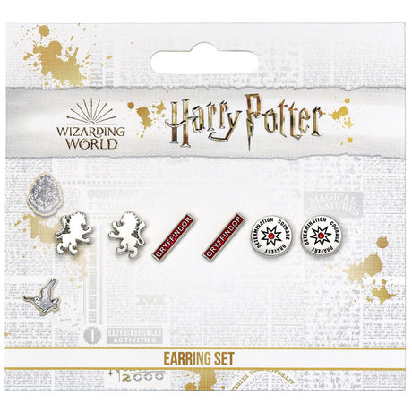 Harry Potter Silver Plated Earring Set Gryffindor: 5 - Jewellery By Harry Potter