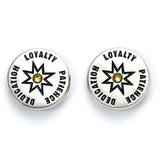 Harry Potter Silver Plated Earring Set Hufflepuff: 4 - Jewellery By Harry Potter