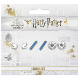 Harry Potter Silver Plated Earring Set Ravenclaw: 5 - Jewellery By Harry Potter