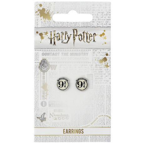 Harry Potter Silver Plated 9 & 3 Quarters Stud Earrings: 2 Jewellery By Harry Potter