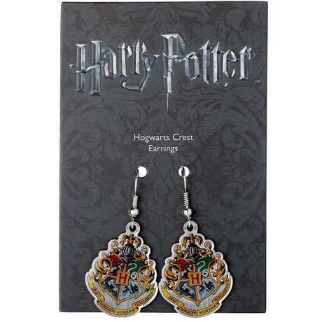 Harry Potter Silver Plated Hogwarts Crest Hook Earrings: 2 - Jewellery By Harry Potter