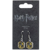 Harry Potter Silver Plated Hufflepuff Hook Earrings: 2 Jewellery By Harry Potter