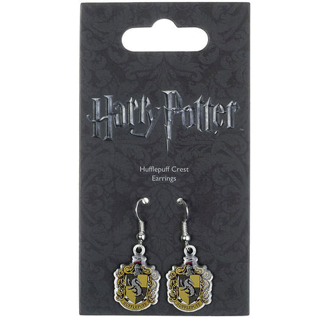 Harry Potter Silver Plated Hufflepuff Hook Earrings: 2 Jewellery By Harry Potter