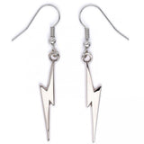 Harry Potter Silver Plated Lightning Bolt Hook Earrings - Shop Jewellery At Gift Moments - 1