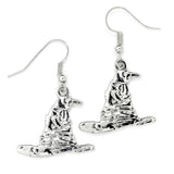 Harry Potter Silver Plated Sorting Hat Hook Earrings - Shop Jewellery At Gift Moments - 1