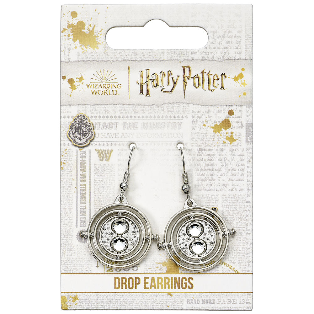 Harry Potter Silver Plated Time Turner Hook Earrings: 2 - Jewellery By Harry Potter