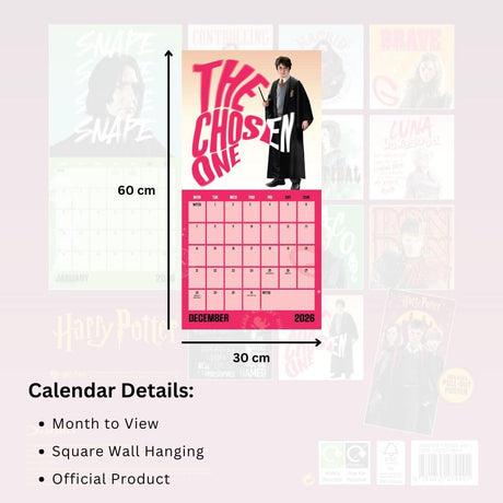 Harry Potter Square Calendar 2026: 5 - Calendars By Harry Potter